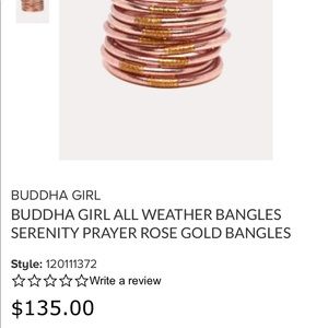 Budhagirl rose gold bangles